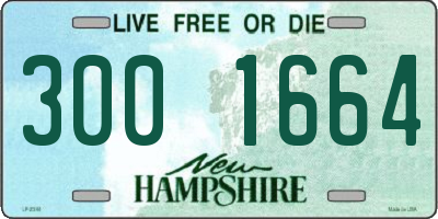 NH license plate 3001664
