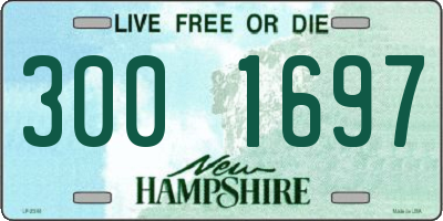 NH license plate 3001697