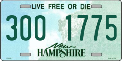 NH license plate 3001775