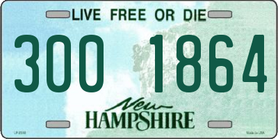 NH license plate 3001864