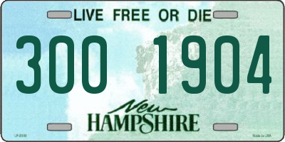 NH license plate 3001904