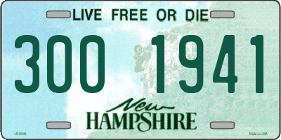 NH license plate 3001941