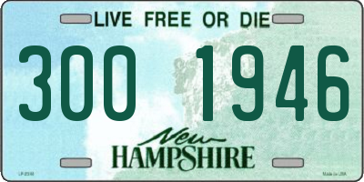 NH license plate 3001946