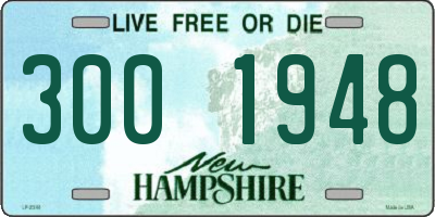 NH license plate 3001948