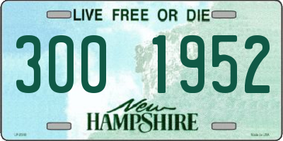 NH license plate 3001952