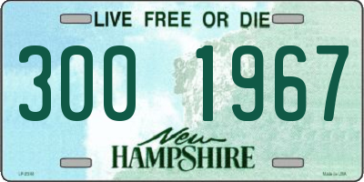 NH license plate 3001967
