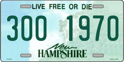 NH license plate 3001970