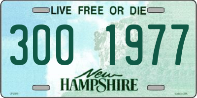 NH license plate 3001977