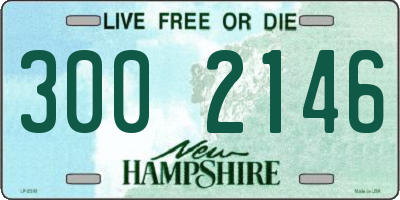 NH license plate 3002146