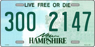 NH license plate 3002147