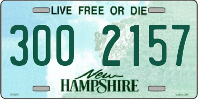 NH license plate 3002157
