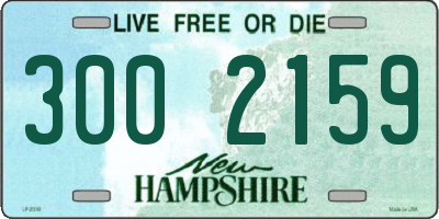 NH license plate 3002159