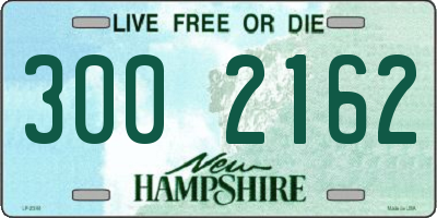 NH license plate 3002162