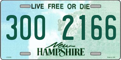 NH license plate 3002166