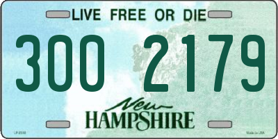 NH license plate 3002179
