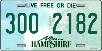 NH license plate 3002182