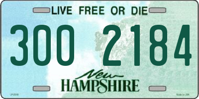 NH license plate 3002184