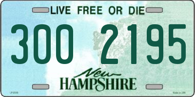 NH license plate 3002195