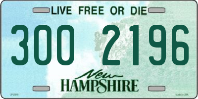 NH license plate 3002196