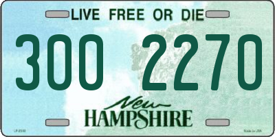 NH license plate 3002270