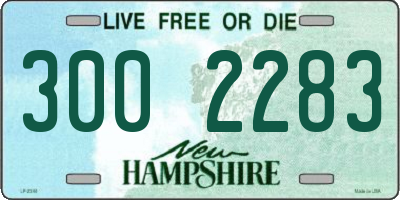 NH license plate 3002283
