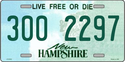 NH license plate 3002297