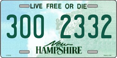 NH license plate 3002332