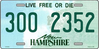NH license plate 3002352