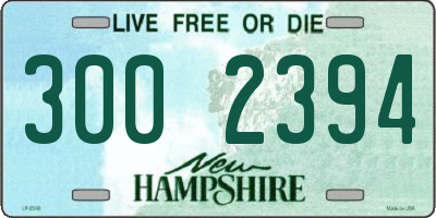 NH license plate 3002394