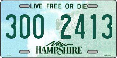 NH license plate 3002413