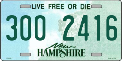 NH license plate 3002416