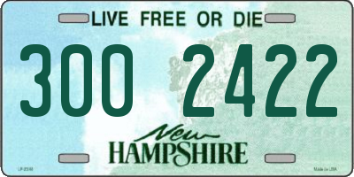 NH license plate 3002422