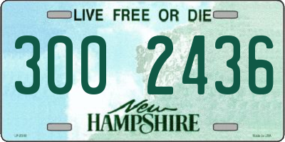 NH license plate 3002436