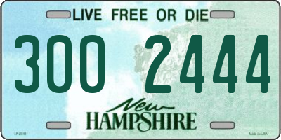 NH license plate 3002444