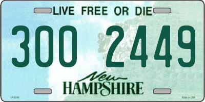 NH license plate 3002449