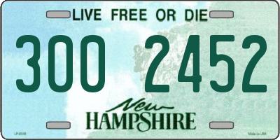 NH license plate 3002452