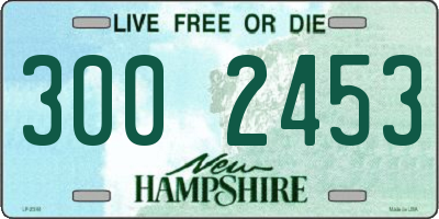 NH license plate 3002453