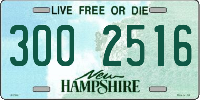 NH license plate 3002516