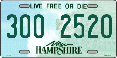 NH license plate 3002520