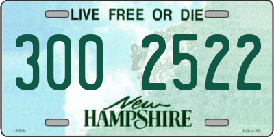 NH license plate 3002522
