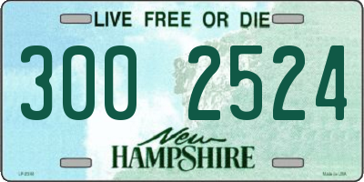 NH license plate 3002524