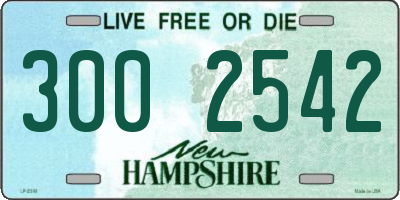 NH license plate 3002542
