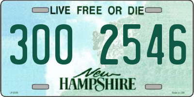 NH license plate 3002546