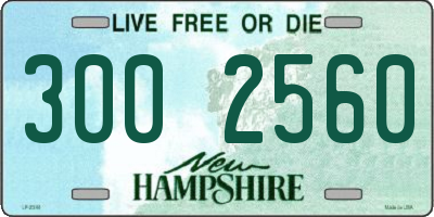 NH license plate 3002560