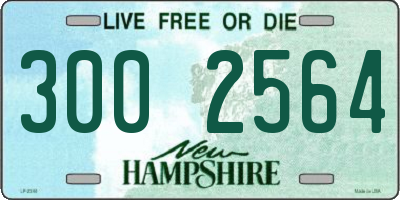 NH license plate 3002564