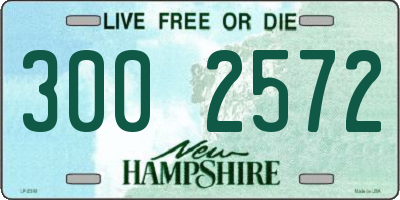 NH license plate 3002572