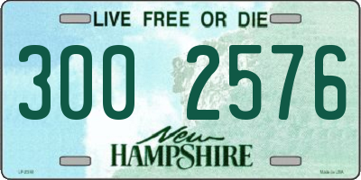 NH license plate 3002576