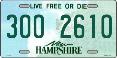 NH license plate 3002610