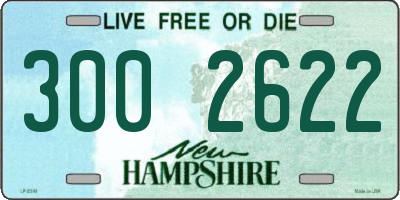 NH license plate 3002622