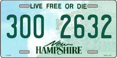 NH license plate 3002632